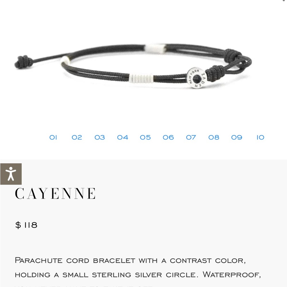 Maryam Nassir Zadeh Black and White Bracelet